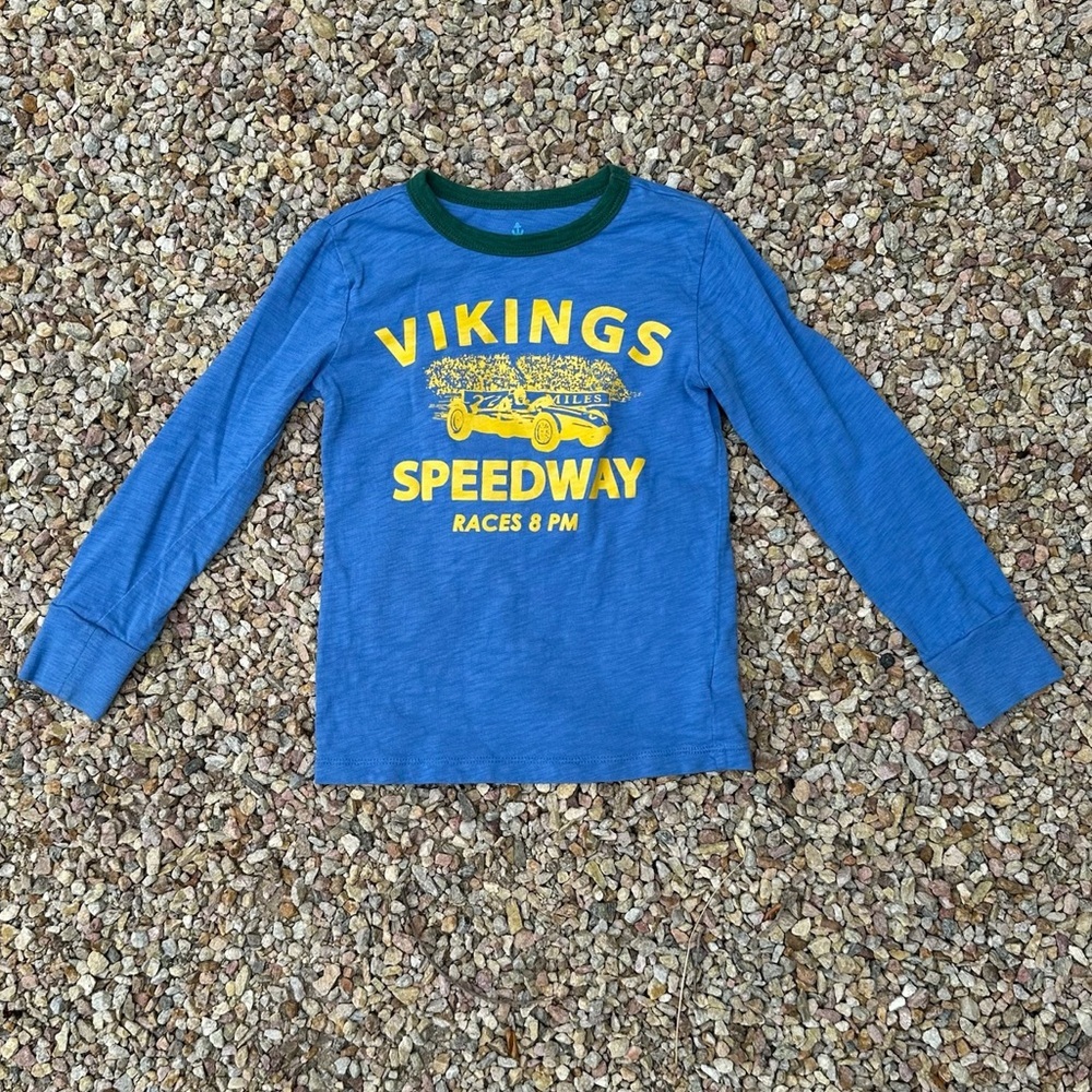 Crewcuts "Vikings Speedway" glow-in-the-dark T-shirt - size 4-5
